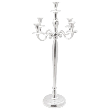 Kandelaar Zilver 32X32X79.5 Cm Aluminium 35 x 35 x 78 cm
