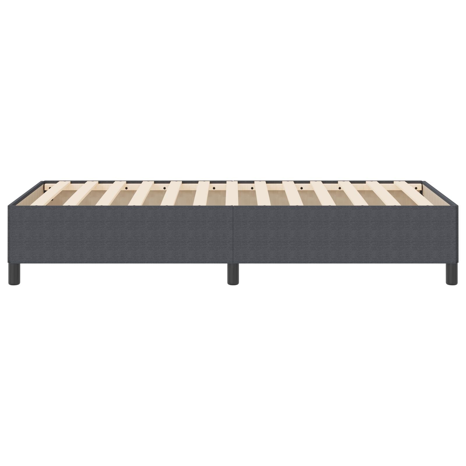Bedframe Corduroy Stof Donkergrijs 80 x 200 cm