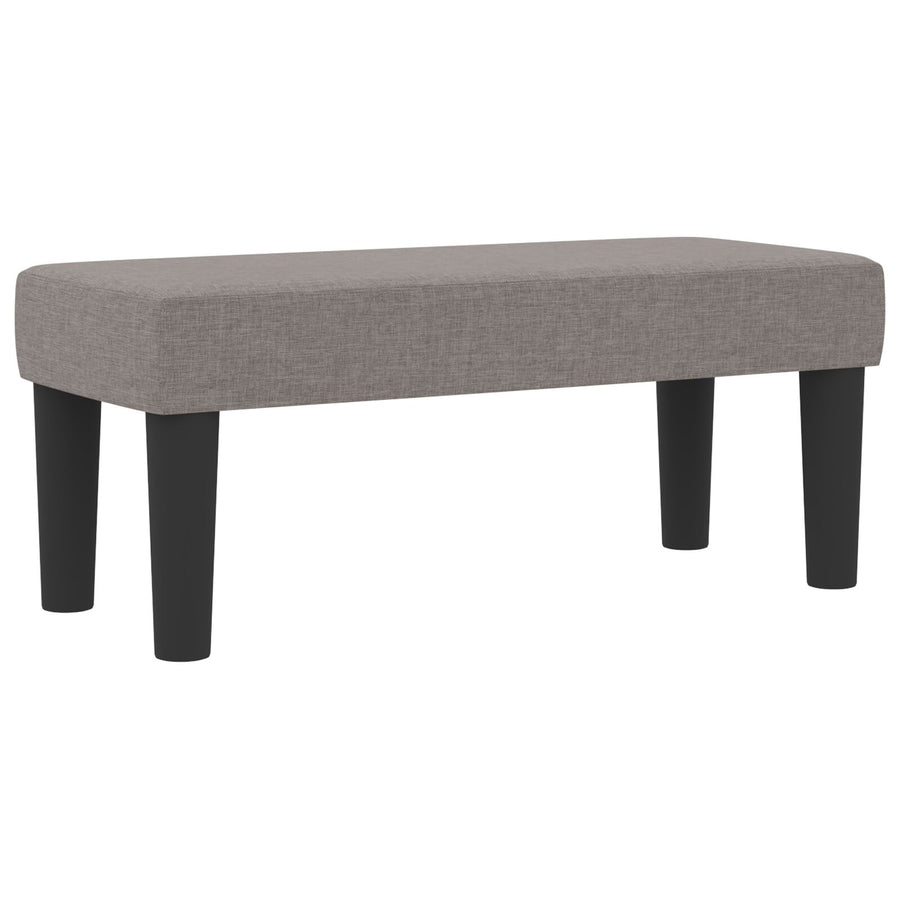 Boxspringbed Met Matras & Bank Stof Taupe 90 x 190 cm Knop gestoffeerd