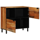 Sideboard with shelf Natural 80 x 33.5 x 75 cm Solid Acacia wood