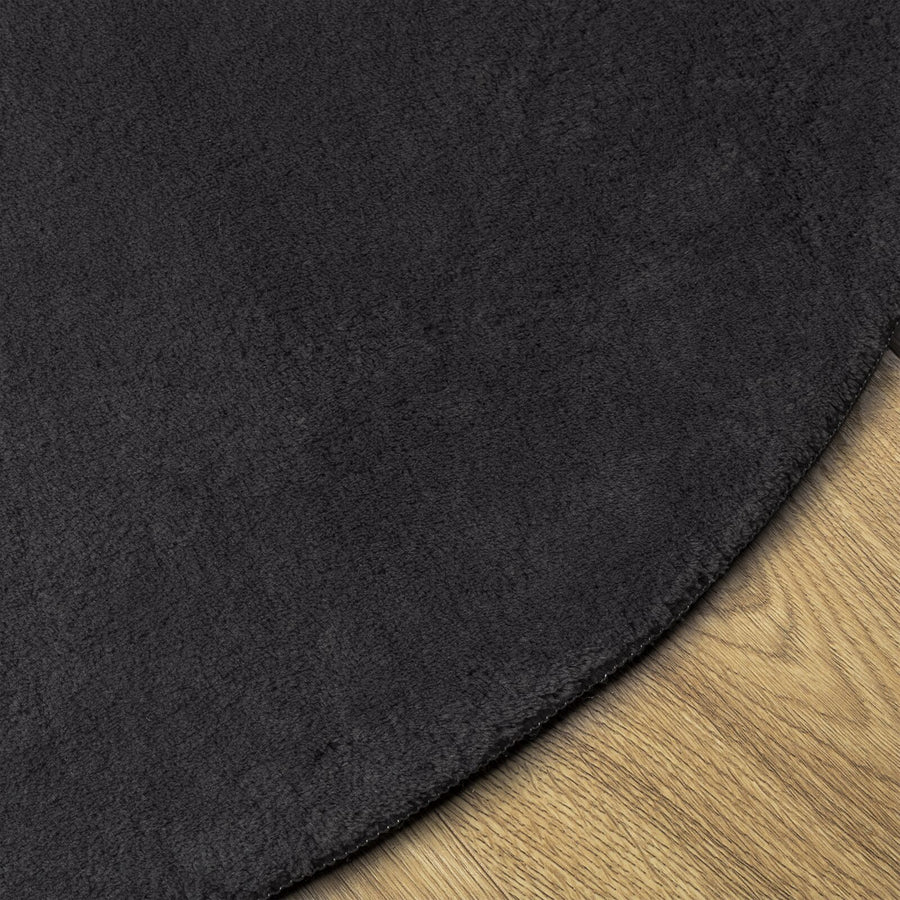 Vloerkleden Wol Decoratieve Details Zwart 160 x 230 cm OVAL-REGENDROP