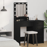Kaptafel zwart eiken 50x41x135 cm