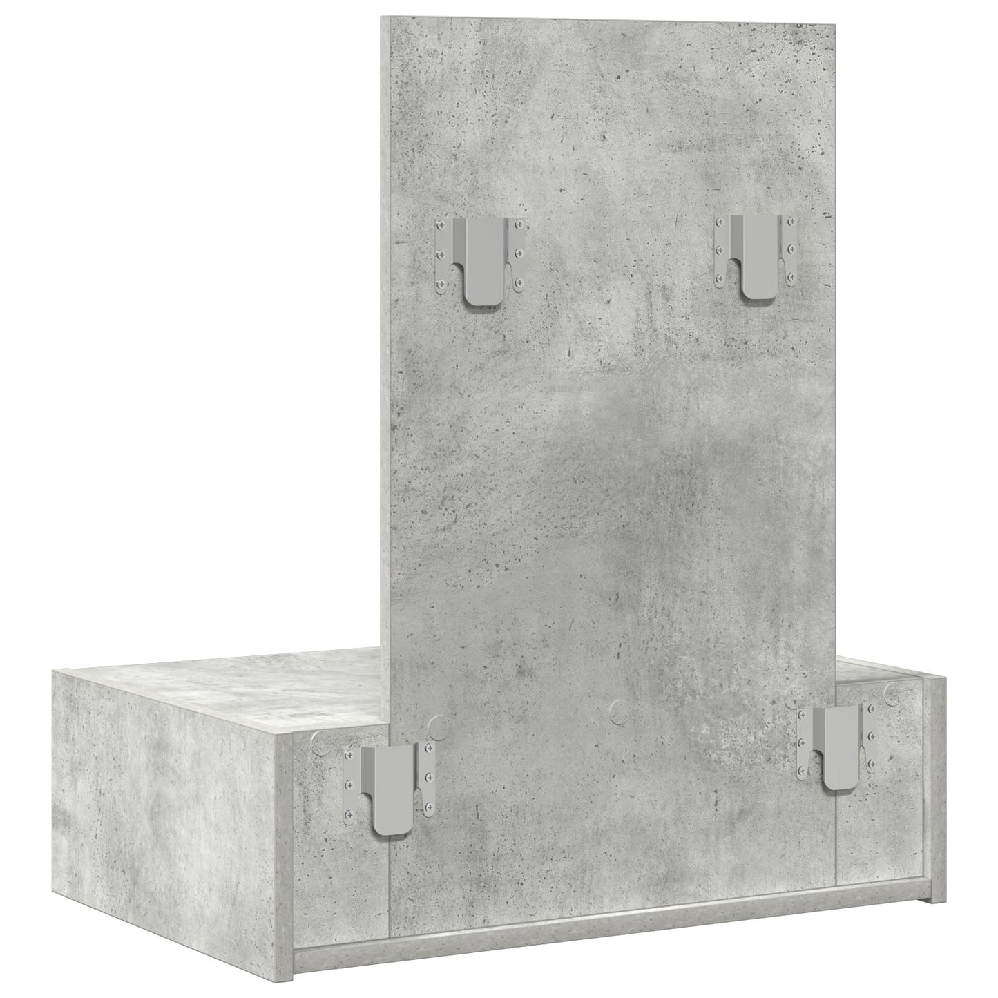 Wand Kaptafel 60 x 40 x 70 cm Beton grijs zonder LED