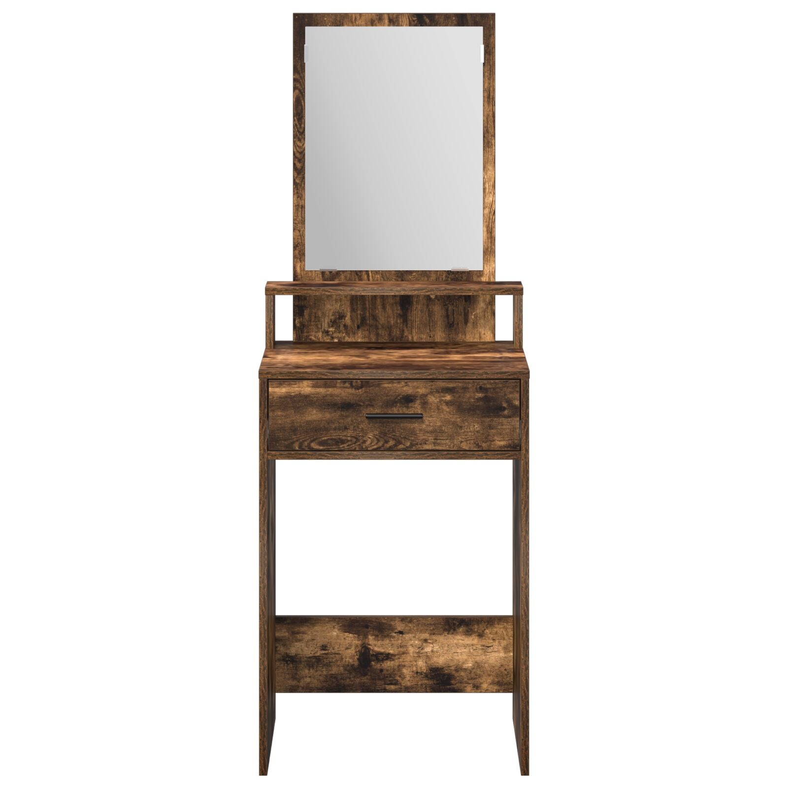 Kaptafel Met Lades 50 x 41 x 140 cm Gerookt eiken