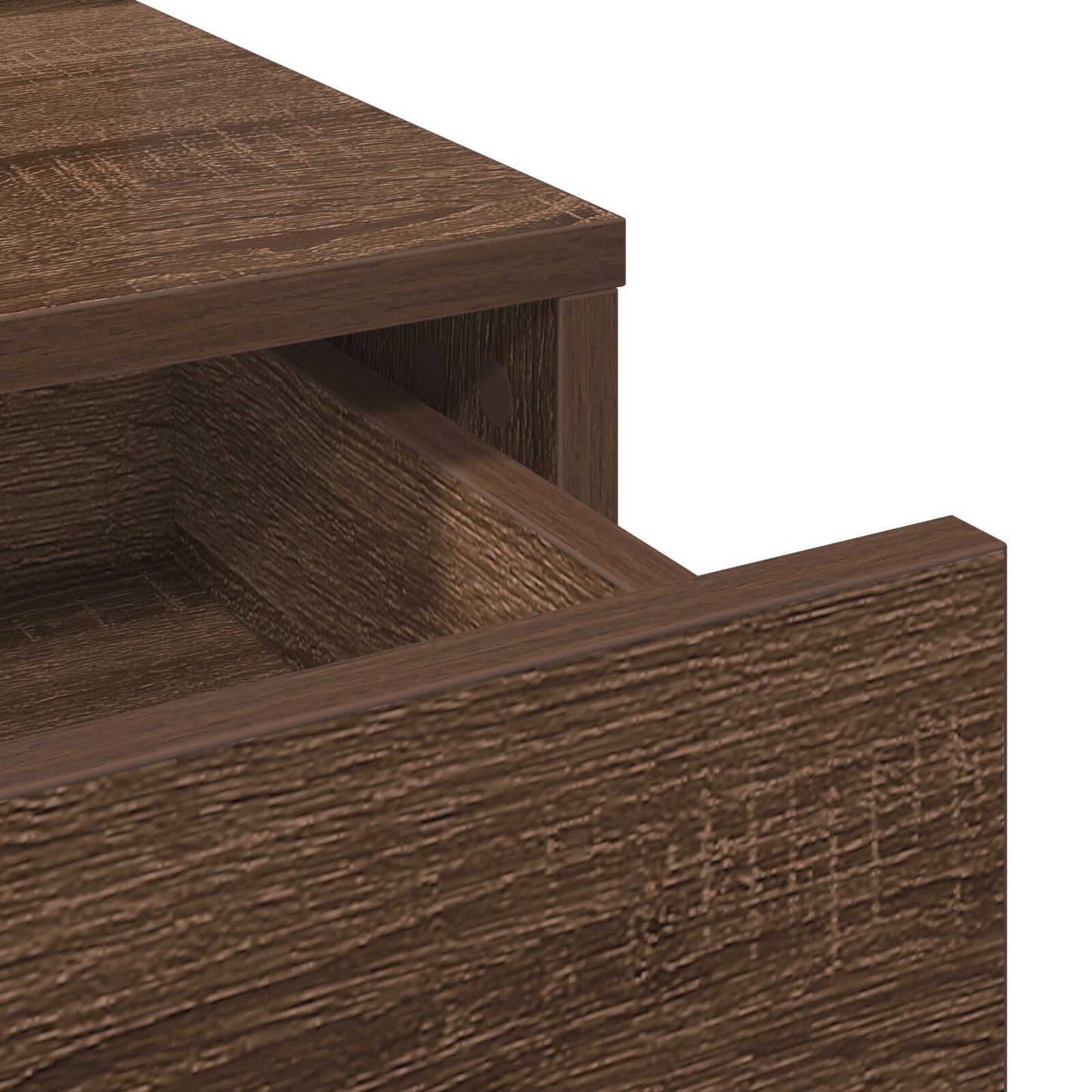 Kaptafel Met Led Verlichting Bruin eiken 50 x 41 x 140 cm