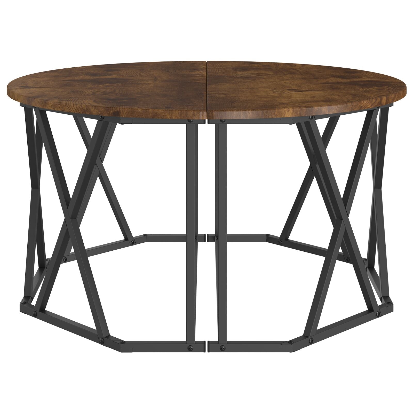 Salontafel 80X80X42 Cm Gelaagd Hout Gerookt eiken