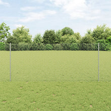 Zeshoekige Omheining Met 22 U Palen Zilver 1X25 M Staal