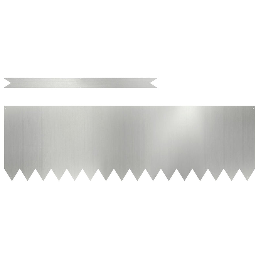 Grasrand 30 Stuks 100X0,5X30 Cm 100 x 0.5 x 30 cm Gegalvaniseerd staal