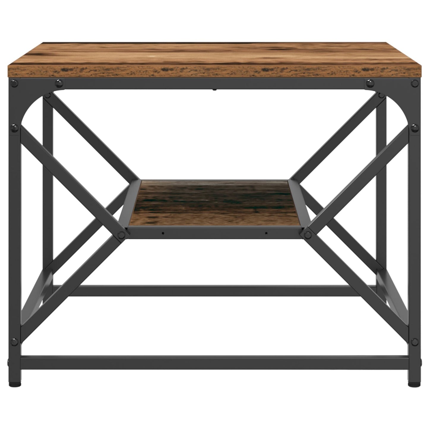 Salontafel Met Plank Oude Hout Gelaagd Hout Oud hout 51 x 50 x 40 cm
