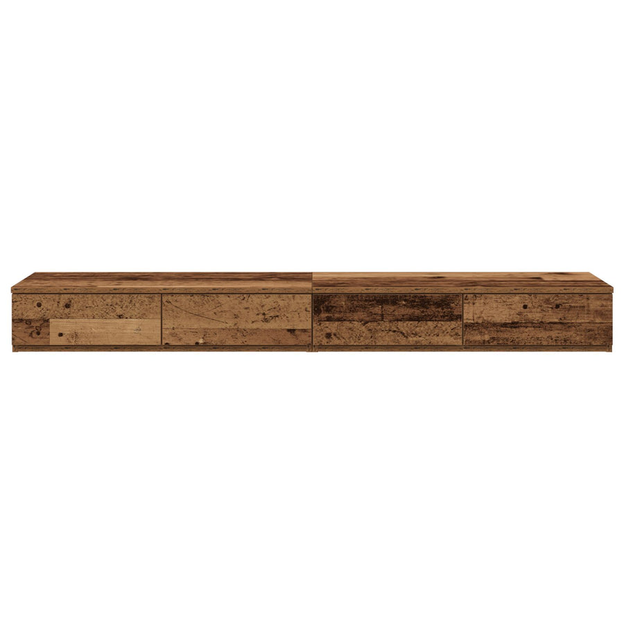 Bedladen Grijs Sonoma Gelaagd Hout Oud hout 140 x 36,5 x 16,5 cm