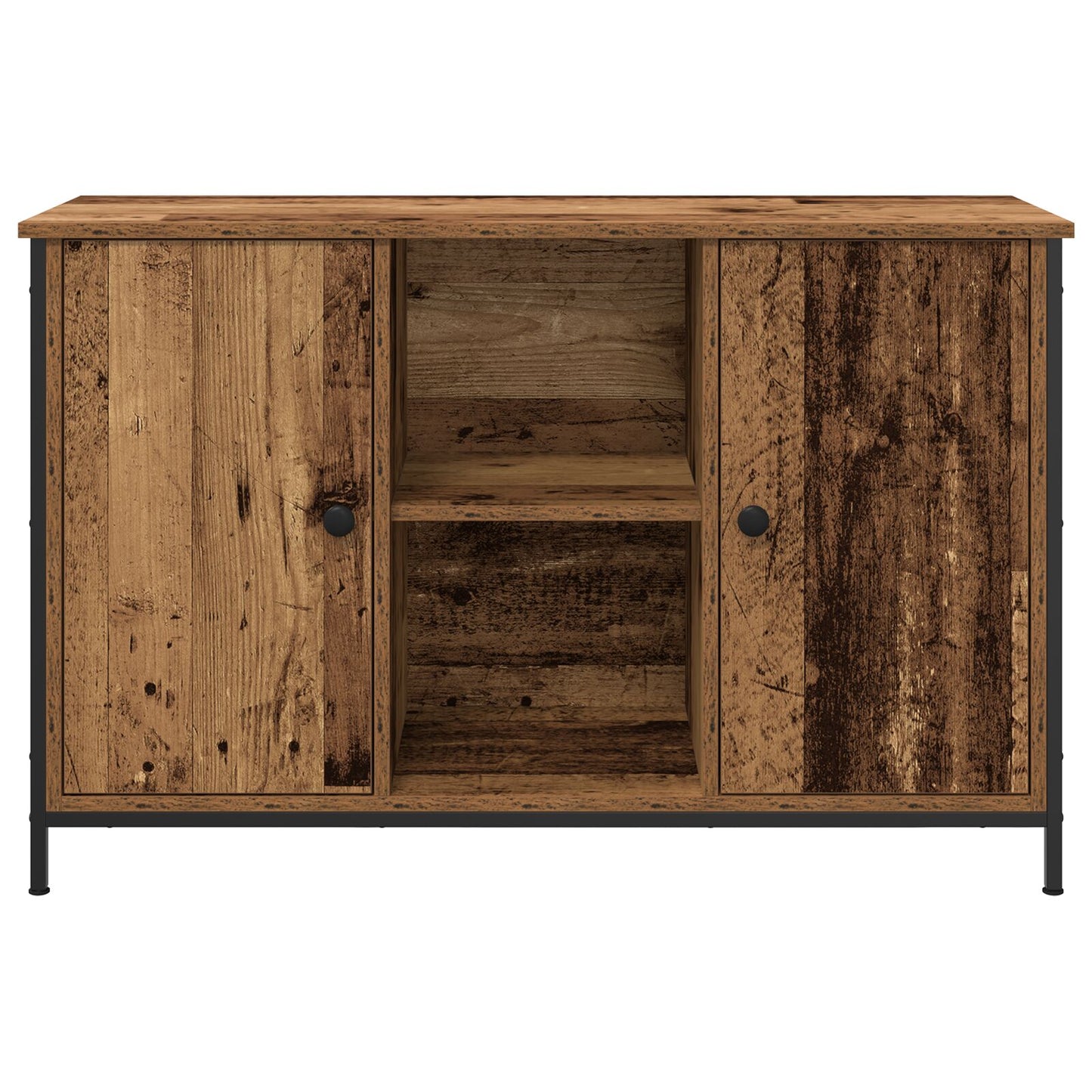 Tv-Kast Artisan Eiken 101X35X65 Cm Engineered Hout En Staal