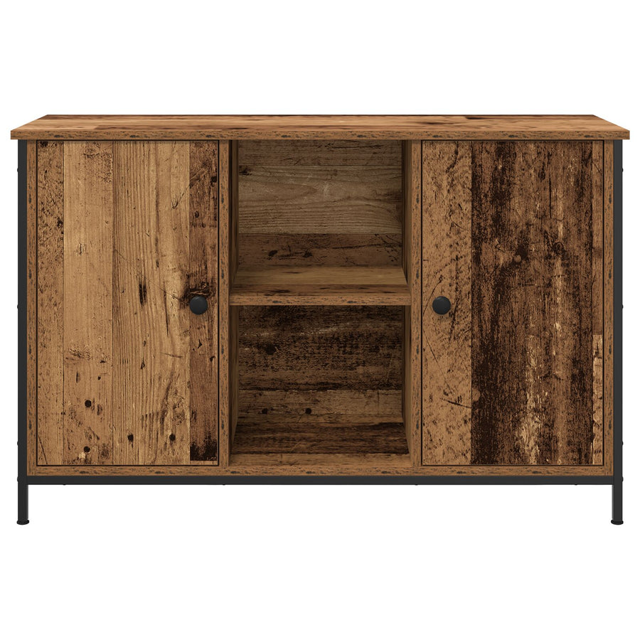 Tv-Kast Artisan Eiken 101X35X65 Cm Engineered Hout En Staal