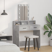 Ceiling Table with Drawer Gray 79 x 41 x 140 cm Engineered Wood