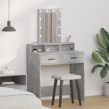 Kaptafel Met Led-Verlichting Beton grijs 79 x 41 x 140 cm