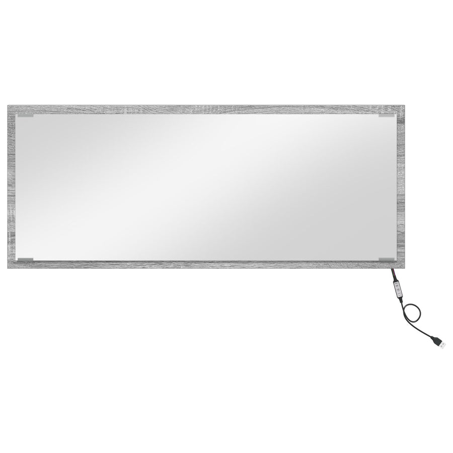 Spiegel Grijze Sonoma Bewerkt Hout 90 X 33 Cm Badkamerspiegel