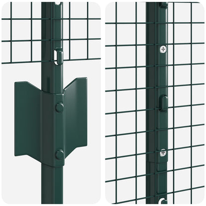 Gelaste Draadhek Met 11 U Palen Groen 1.6X25 M Staal