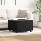 Salontafel zwart eiken 60x60x38 cm