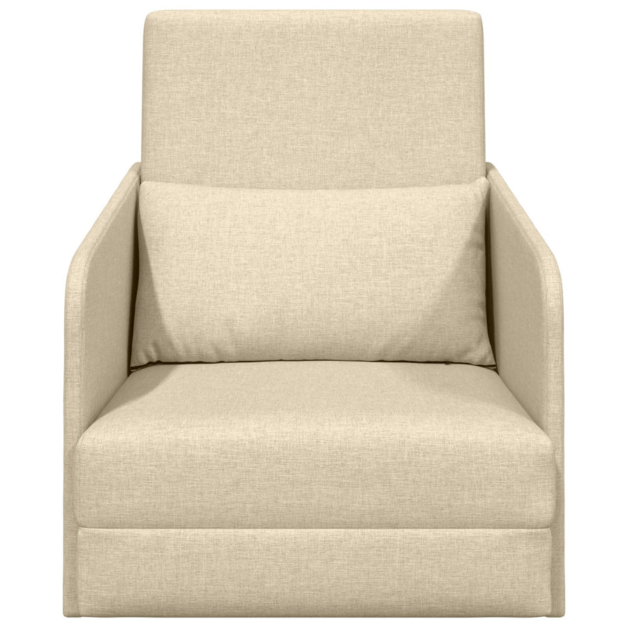 Vloer Sofa Bed 2-In-1 65X80X83 Cm Stof Crème