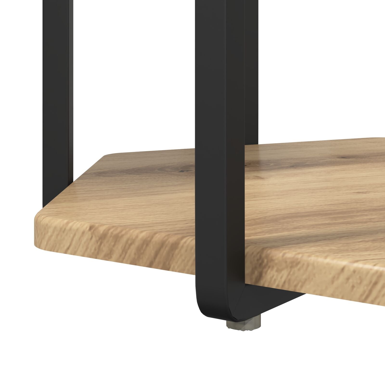 Bijzettafel 2 Stuks Geengineerd Hout En Metaal Artisan eiken