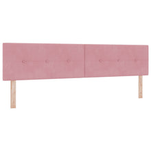 Hoofdbord Knopen Gevuld Velvet Roze 200 cm Laag hoofdbord