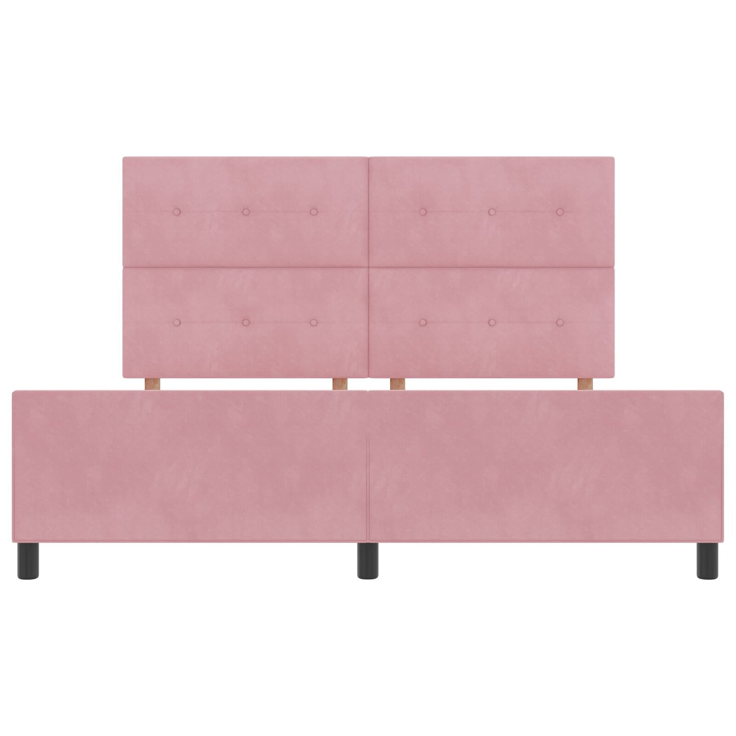 Roze Velourse Bedframe 180X200 Cm Crème