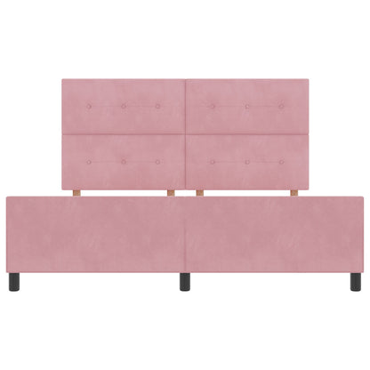 Roze Velourse Bedframe 180X200 Cm Crème