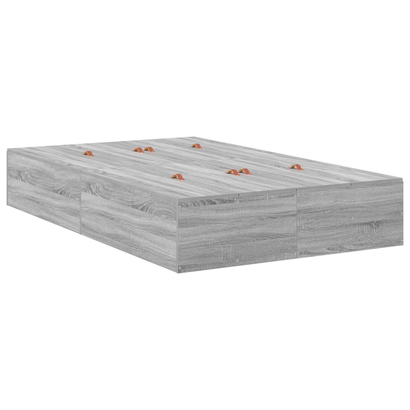 Opbergbedframe Grijs Sonoma 120 x 200 cm