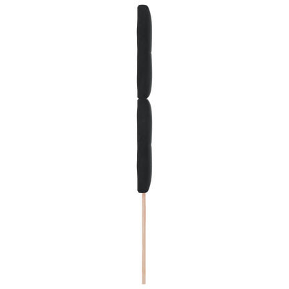 Hoofdbord Met Knopen Black Fluweel Zwart 90 cm Hoog hoofdbord
