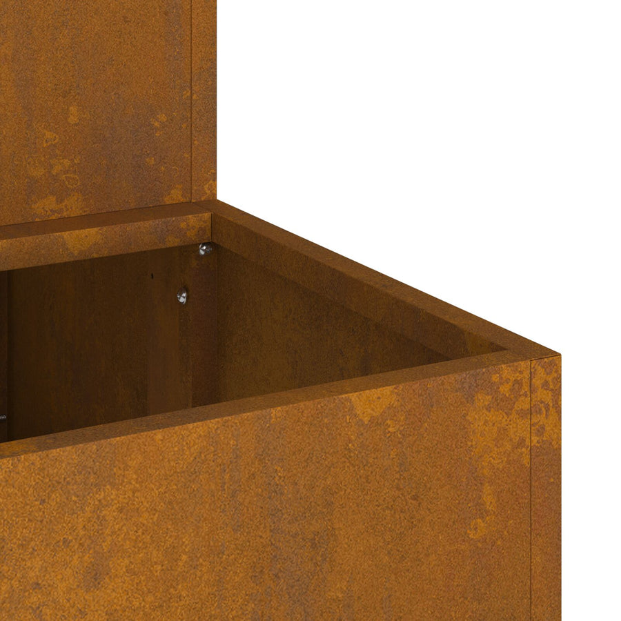 Tuinschaal 2-Tier 100 x 60 x 45 cm Verweerd staal