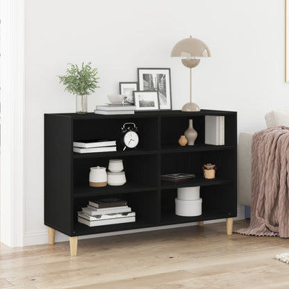Dressoir Zwart Eiken 103,5X35X70 Cm