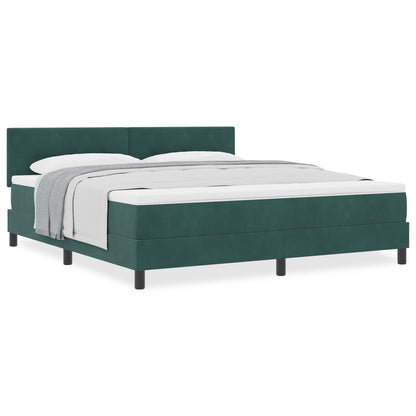 Boxspringbed Met Matras Donkergroen Super King Velvet Blauw