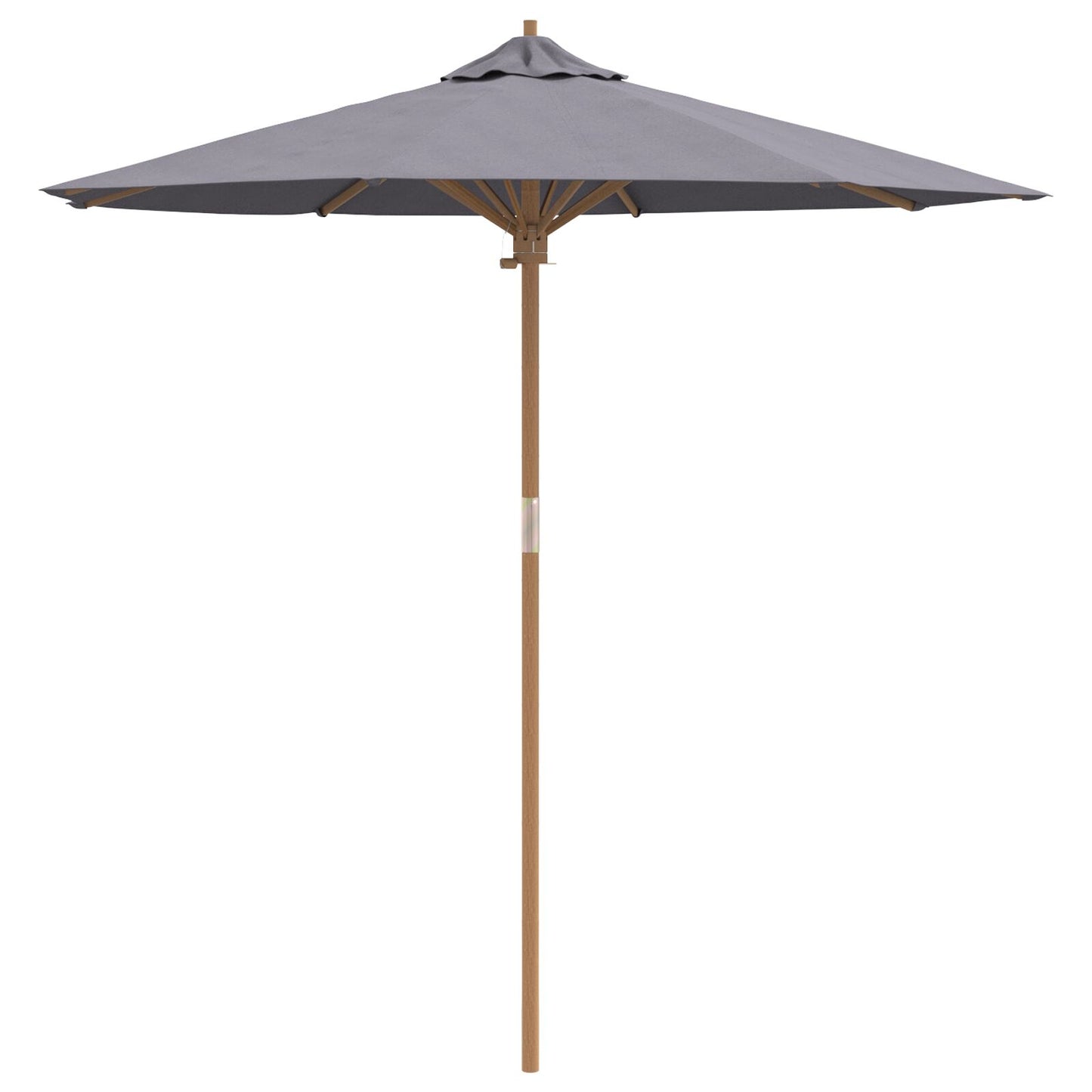 Tuinparasol 217X230 Cm Bamboe 217 x 217 x 230 cm Donkergrijs