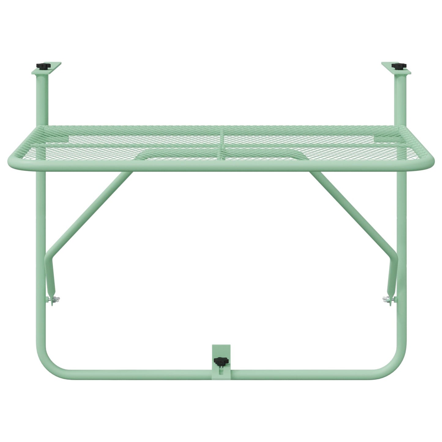 Vouwbare Hangende Balkontafel - , 60X40 Cm, Staal Mintgroen Gaasontwerp