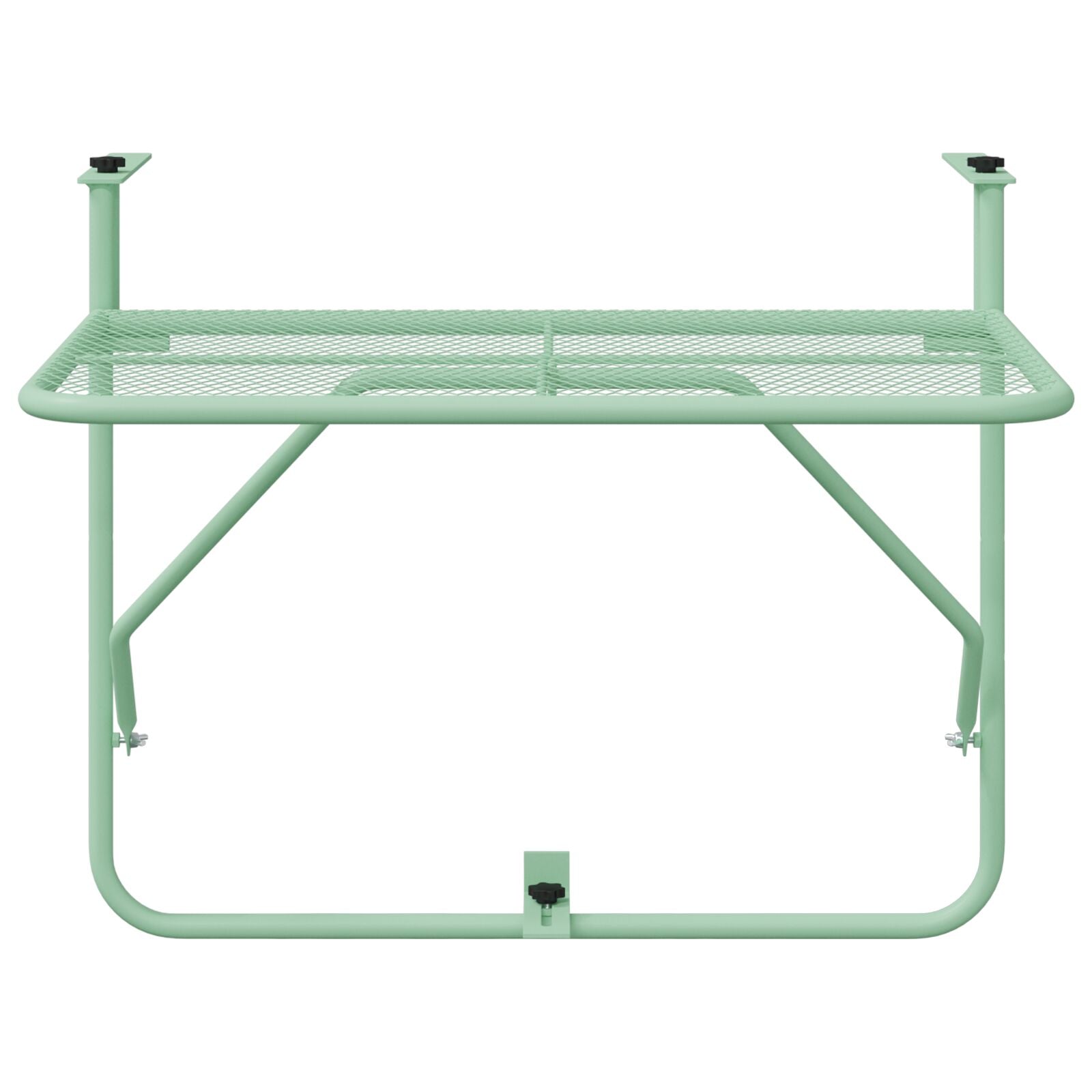 Vouwbare Hangende Balkontafel - , 60X40 Cm, Staal Mintgroen Gaasontwerp