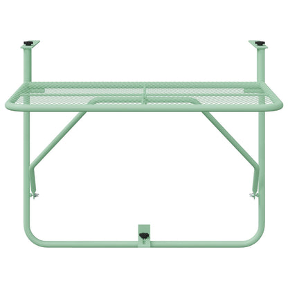 Vouwbare Hangende Balkontafel - , 60X40 Cm, Staal Mintgroen Gaasontwerp