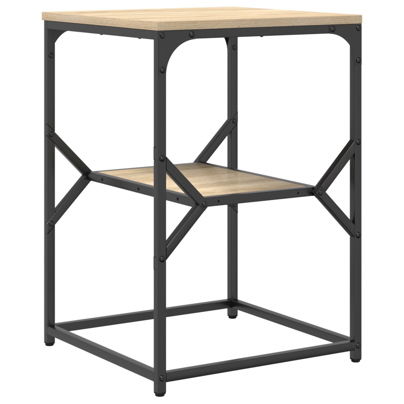 Bijzettafel 41X40X60 Cm Engineered Wood Sonoma eiken