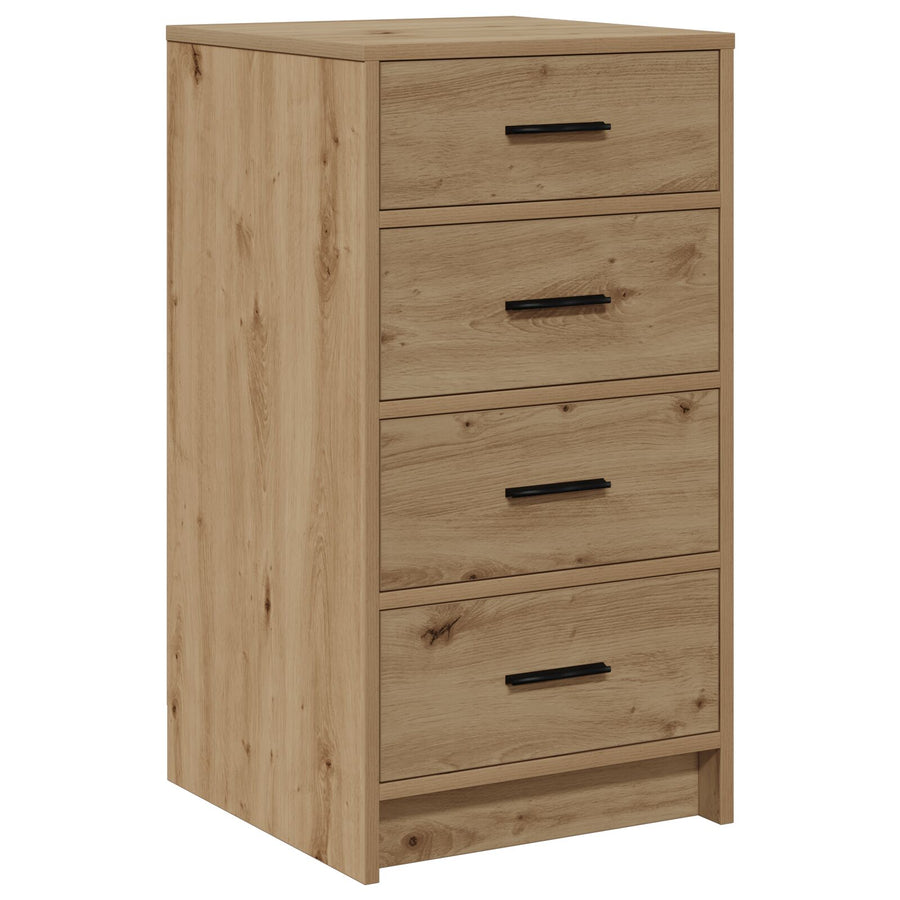 Sideboard 40X41X75 Cm Bewerkt Hout Artisan eiken
