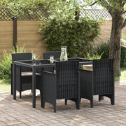 Tuinstoel 4 stuks antraciet 53x49x85 cm polypropyleen
