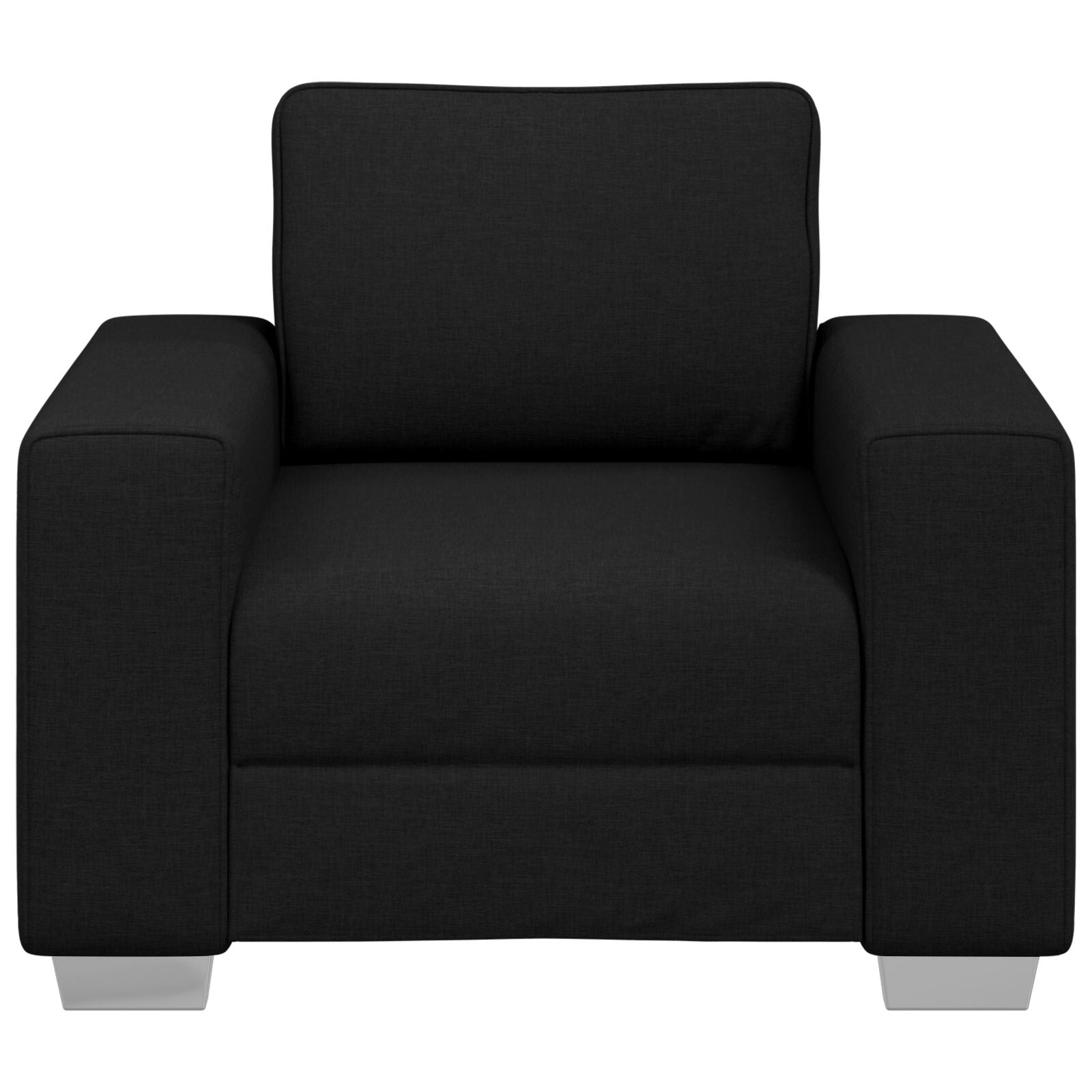 Fauteuil Stof Zwart 59 cm