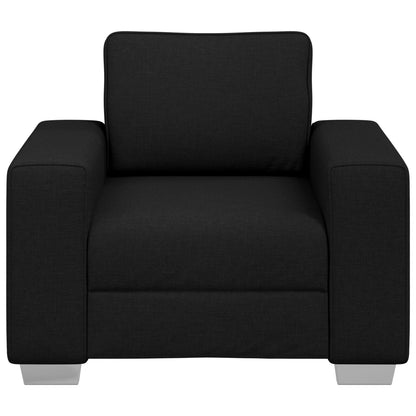 Fauteuil Stof Zwart 59 cm