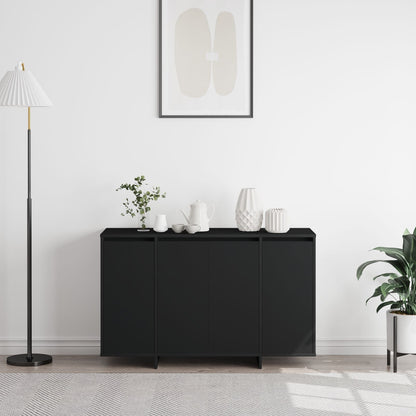 Zwart Dressoir Zwart Samengesteld Hout 120 X 41 X 75 Cm