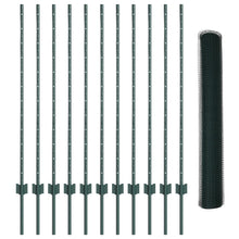 Zeshoekig Tuinhek Set Set Van 2 Groen Metaal 25 X 1.2 M