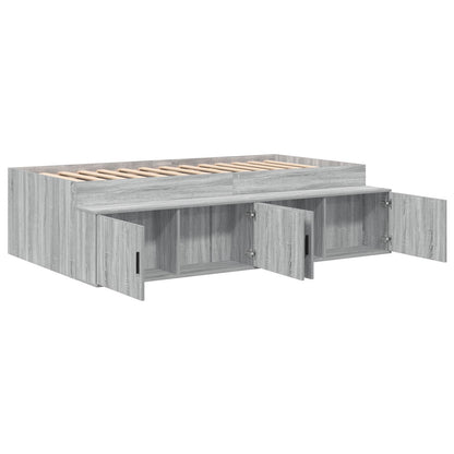 Opbergbedframe Grijs Sonoma 75X190 Cm