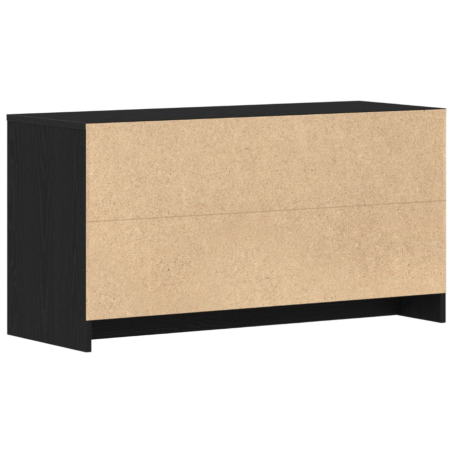 Tv-Kast Zwart Eik 102X37,5X52,5 Cm Bewerkt Hout