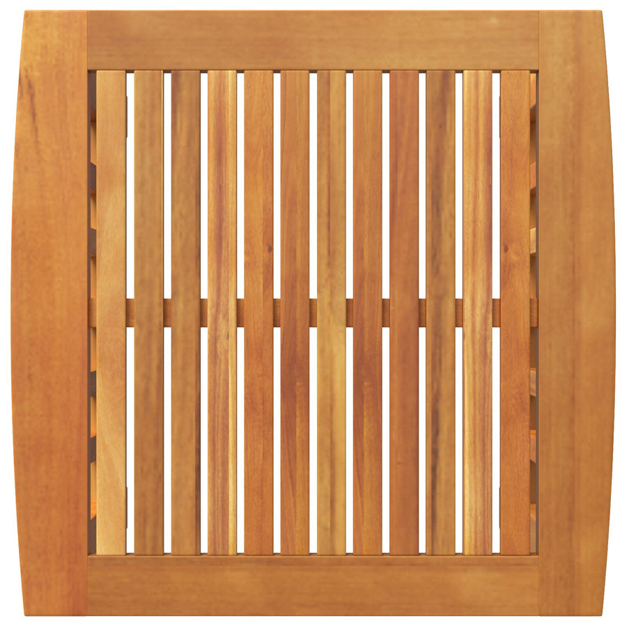 Tuin Bijzettafel Bruin 45X45X50 Cm Massief Acaciahout