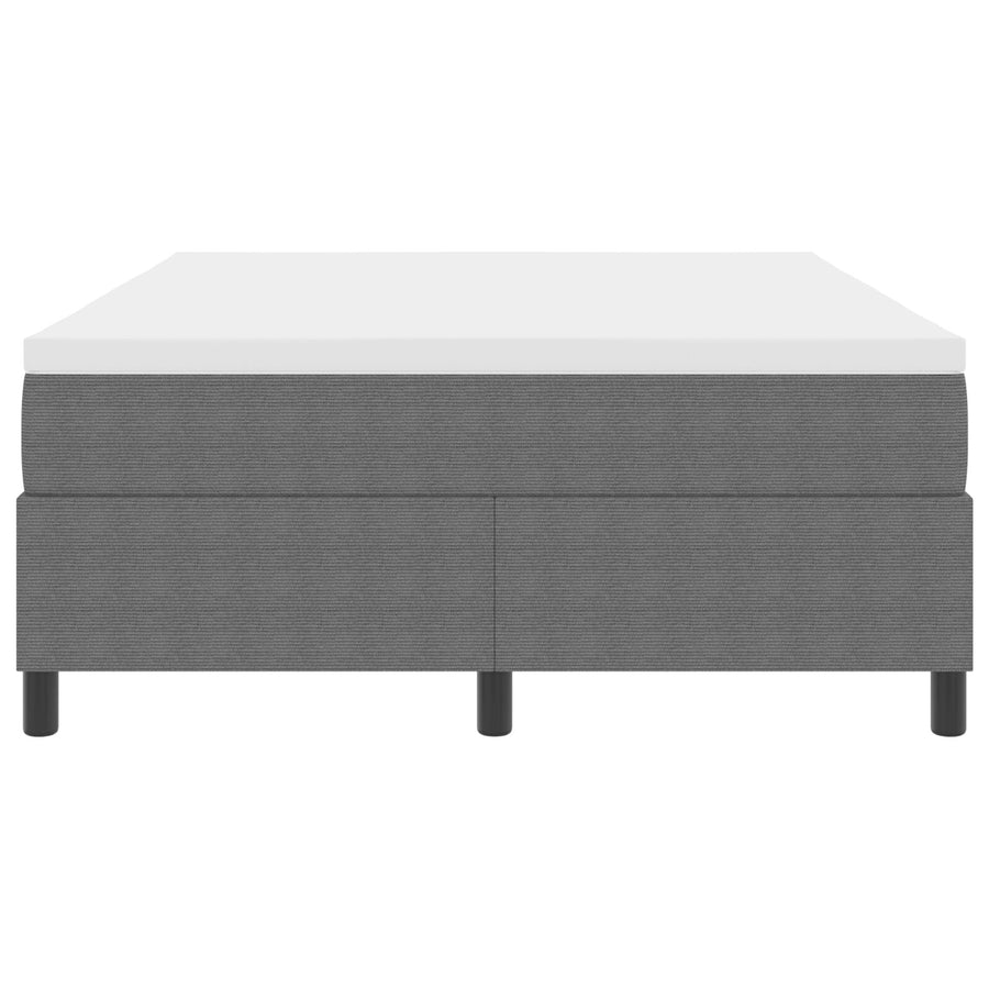 Boxspringbed Met Matras Licht Grijs 140X200 Cm Corduroy Stof