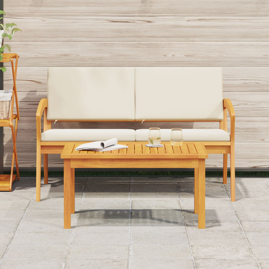 75X40X38 Cm Massief Acaciahout zonder kussen Salontafel