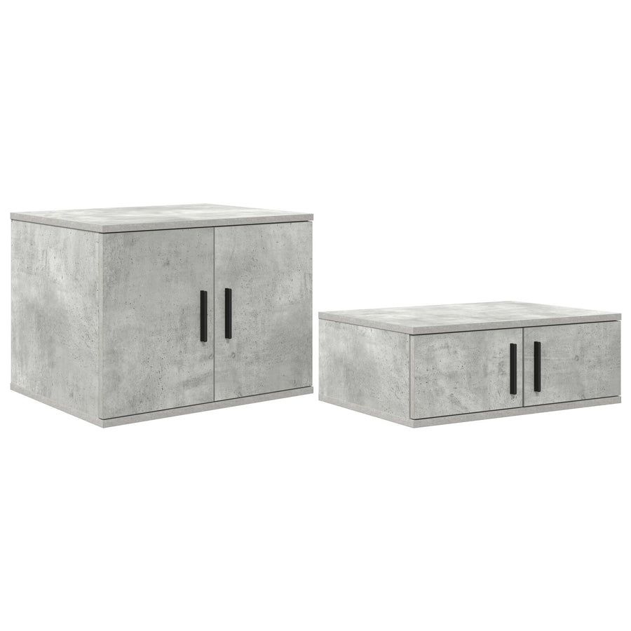 Opslagkast Betongrijs Gelaagd Hout Beton grijs 103 x 41 x 40 cm