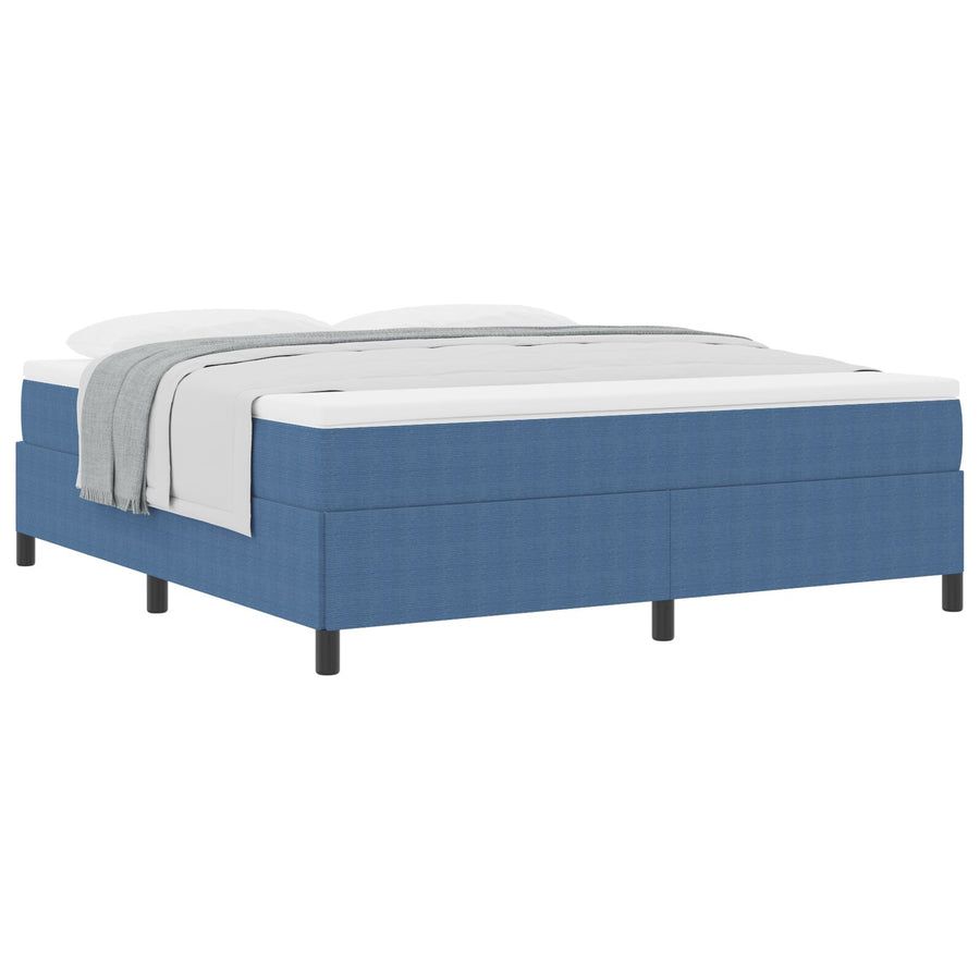 Bedframe Corduroy Stoffen Blauw 180 x 200 cm