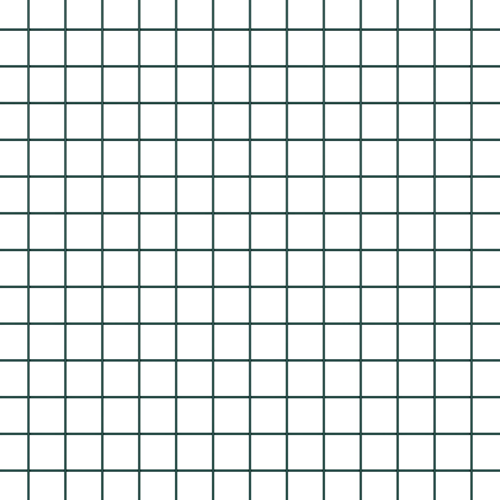 Gelaste Draadhek Met 13 Spijkerpalen Groen 0.8X100 M Staal Gegalvaniseerd Staal